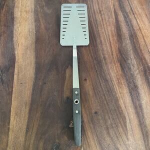 Ecko Flint Arrowhead Slotted Spatula 14" Center Hole Handle Stainless USA VTG